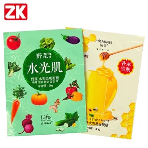 custom flat pouches for mask packaging