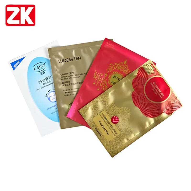 Custom Cosmetic Packaging 3 Side Seal Pouch