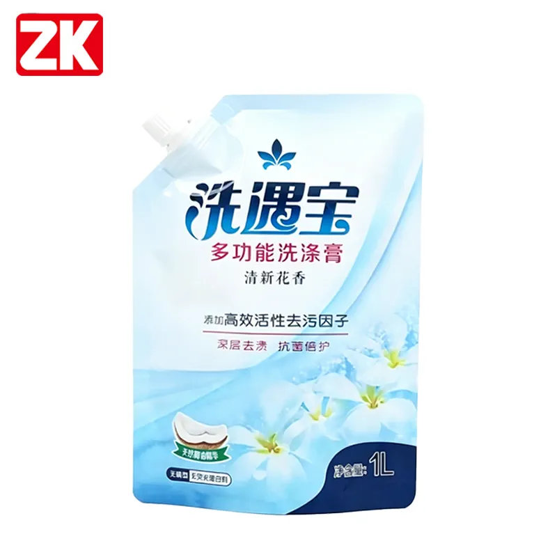 Custom Laundry Detergent Spout Pouch