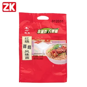 Custom Printed Gusset Pouch for Noodles Packaging