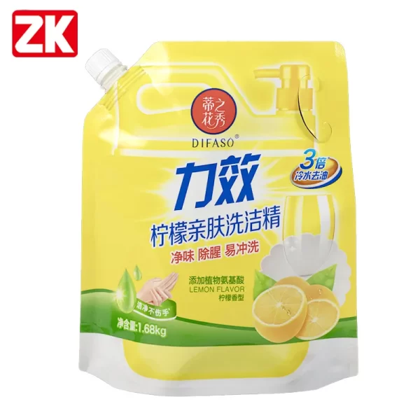 Custom Refill Spout Pouch for Liquid Detergent