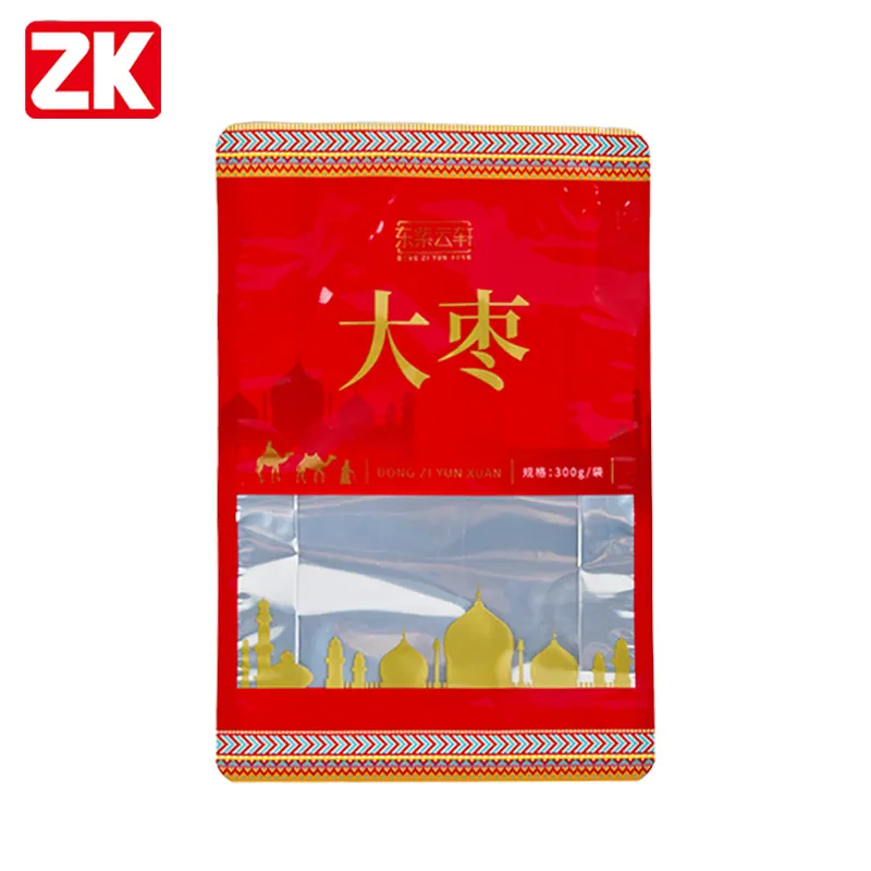 Custom Resealable Zipper Flat Bottom Bag