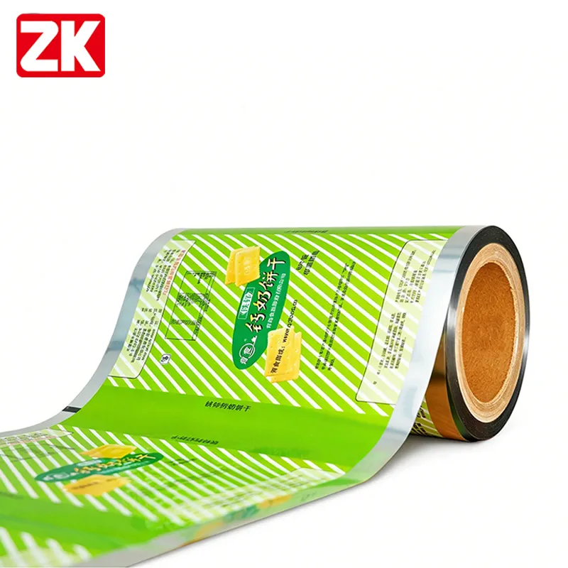 custom biscuit packaging film roll factory
