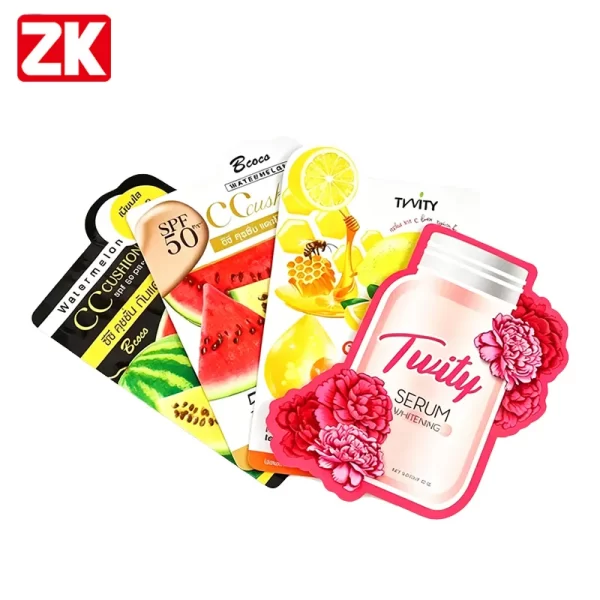 Luxury Cosmetic Packaging Wholesale, Custom Shaped Pouch Factory Zhongjia Packaging