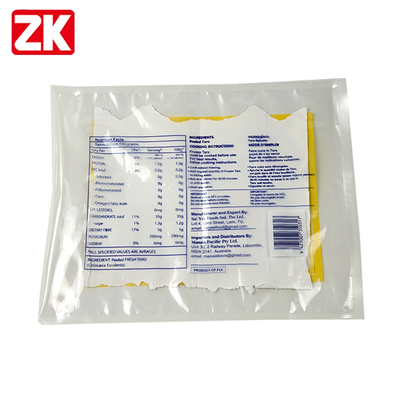 Custom Clear Frozen Food Vacuum Pouch, High Barrier & Cold-Resistant 3 Side Seal Pouch Wholesale - Imagen 2