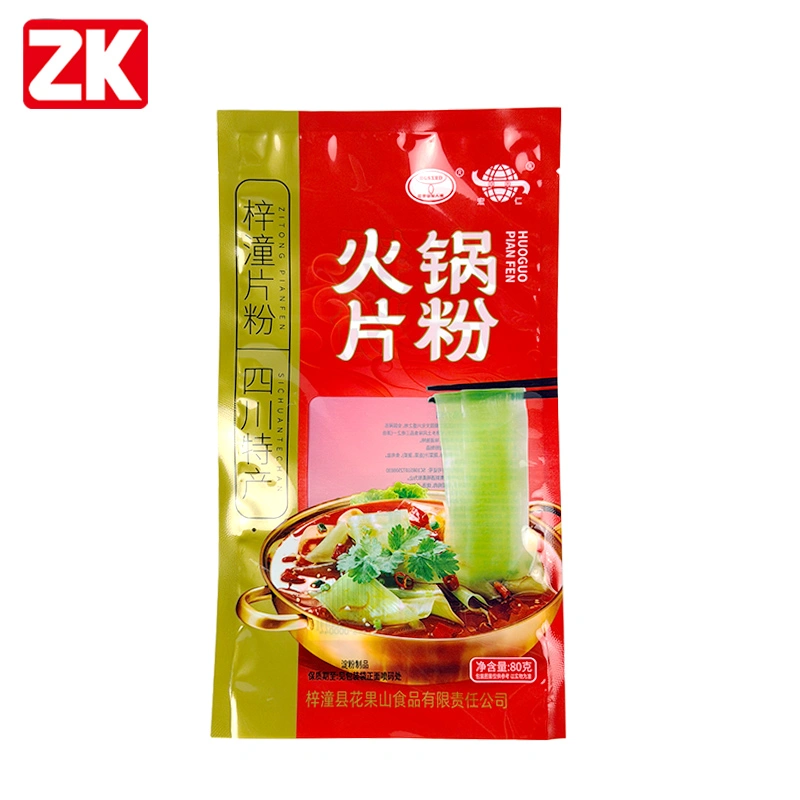 Custom Wide Vermicelli Packaging Pouch-3 Side Seal Sweet Potato Noodle Bag Wholesale-1
