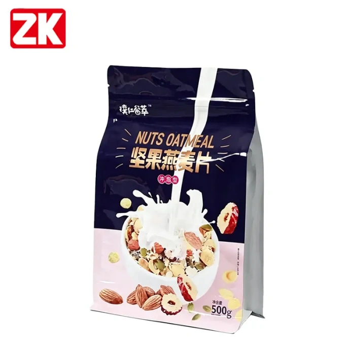 Mono-Material Pouches for Sustainable Snack Packaging-Flat Bottom Pouch 2